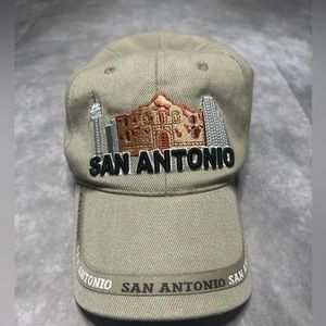 San Antonio embroidered Velcro strap hat